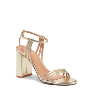 New York and Co Strappy Queen Sandals with Block Heels